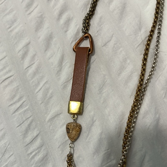 Silpada Sterling silver and bras Silpada necklace - Picture 10 of 11